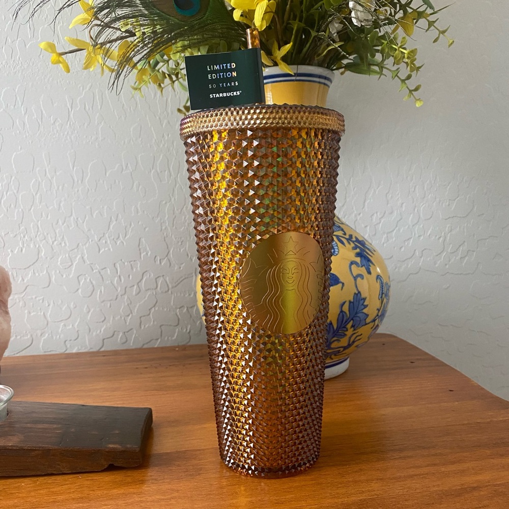 New Gold Studded Starbucks Tumbler Limited Edition